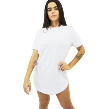 Imagem de Camiseta Longline Feminina Camisa Oversized Treino Academia -  Ad.Ofic