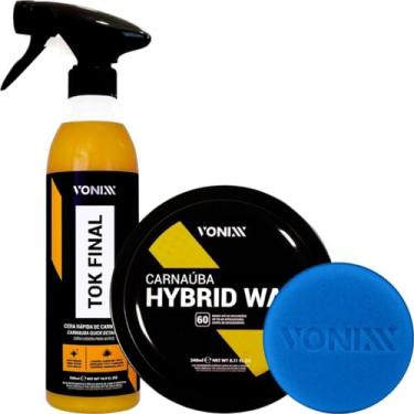 Imagem de Cera Automotiva Hybrid Wax Vonixx + Tok Final Carnauba