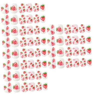 Imagem de NOLITOY Apliques Enfeites 72 Unidades De Prego De Morango Infantil Adesivos Para Unhas