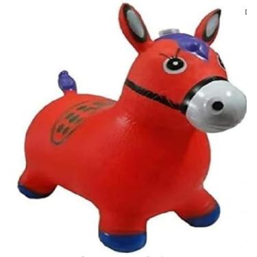 Imagem de Cavalinho Upa Upa Musical Pula Pula Grande Com Luz E Sons De Cavalo (VERMELHO)