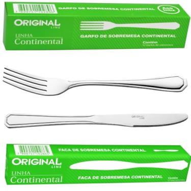 Imagem de ORIGINAL LINE - Jogo Garfo Faca Inox 48 Pecas Bar/restaurante Sobremesa