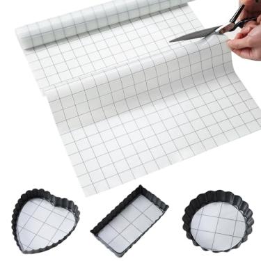 Imagem de EuChoiz Rolo de silicone para assar 40,6 cm x 1,5 m, corte livre, tapete de pastelaria antiderrapante, forro de fritadeira reutilizável antiaderente, forros de forno, tapete de liofilização, fácil de