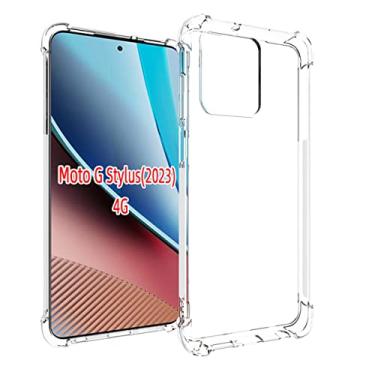 Imagem de UPONEW Capinha de Celular, Capa Protetora Macia à Prova de Choque Transparente para Motorola Moto G Stylus 5G 2022 XT2211-1 XT2211DL