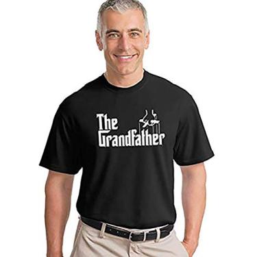 Imagem de Camiseta do filme The Grand Father Logo Mob, Preto, XXG