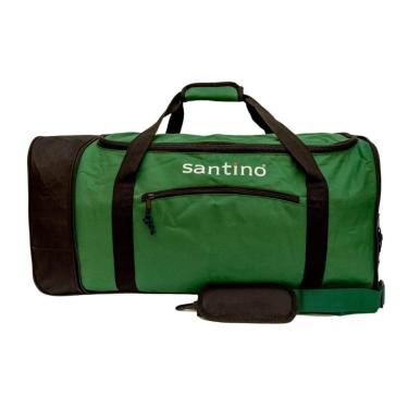 Imagem de Mala Bolsa Sacola de Viagem Dobrável Mao Transversal com Rodinha Tecido Grande Santino-Unissex
