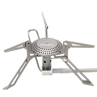 Imagem de Fire-Maple Fogão portátil Blade 2 ultraleve | Fogões de caminhada de titânio com tubo de pré-aquecimento | Mini fogão portátil de isobutano/propano para acampamento e mochila