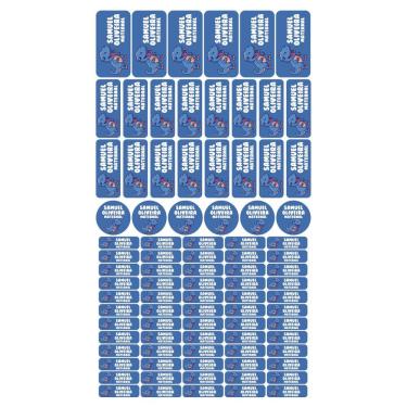 Imagem de Adesivo Etiqueta Escolar Personalizado Vinil Dinossauro 88 UN