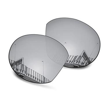 Imagem de Well-aimed Lentes de substituição compatíveis com óculos de sol Oakley Clifden OO9440 - Irídio prateado polarizado