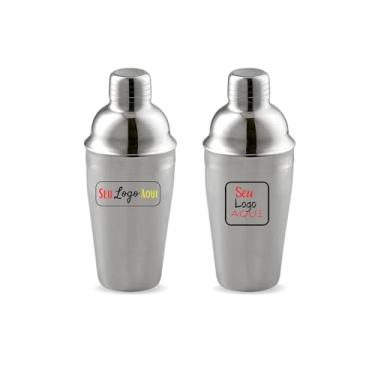 Imagem de Kit Barman 12 Coqueteleiras Profissionais 500ML Aço Inox P/Drinks Restaurante Balada Bar Lembrancinha Logo Personalizada