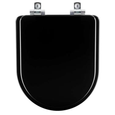 Imagem de Assento Sanitário com Fechamento Lento Belle Epoque Ébano (Preto) para vaso Deca