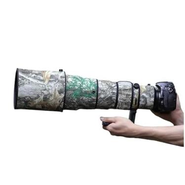 Imagem de CHASING BIRDS Capa protetora de lente impermeável camuflada para Nikon AF-S 500 mm f/4 G ED VR à prova de chuva (camuflagem de árvore amarela, com TC de 1,4 X (TC-14E III))