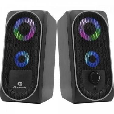 Imagem de Caixa de Som Gamer Multimídia Fortrek Black Hawk RGB Preta F002