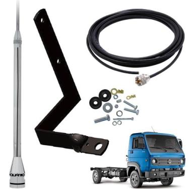 Imagem de Antena Móvel Px Inox 2,7m Alongador 60cm Suporte Volkswagen Delivery C