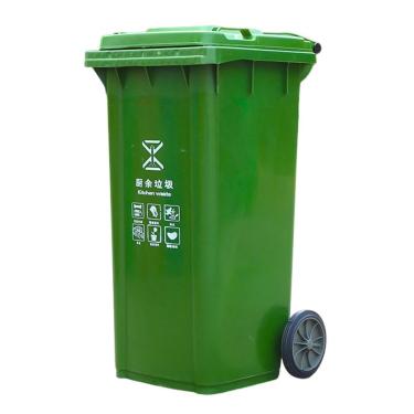 Imagem de Grande Lata Lixo Lata Lixo Ao Ar Livre Com Rodas Tampa 30L 50L 100L 120L Grande Lata Lixo Cozinha Para Varanda Quintal Deck Pátio(Green,100L)