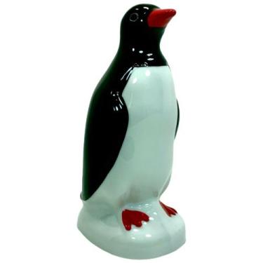 Imagem de Pinguim De Geladeira Porcelana Enfeite Decoração Cozinha 17 Cm Altura 