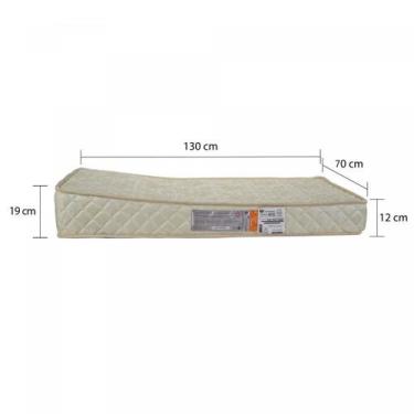 Imagem de COLCHAO DE BERÇO ANTI REFLUXO 12x70X130cm D-18 ANTI ALERGICO - LUCKSPU