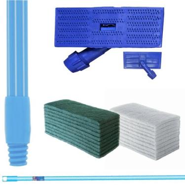 Imagem de Kit SUPORTE LT Limpa Tudo + 10 Fibras Geral / Multiuso VERDE + 10 Fibr