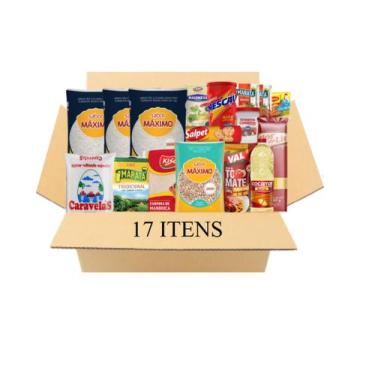 Imagem de Cesta Básica Completa 17 Itens Alimento - Empresa/doção - Virtual Verd