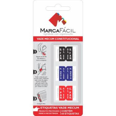Imagem de Etiquetas Vade Mecum E Clt Marca Fácil - Matérias, Constitucional