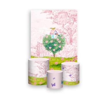 Imagem de Painel De Festa Vertical 1,50 x 2,20 + Trio De Capas Cilindro - Jadim 