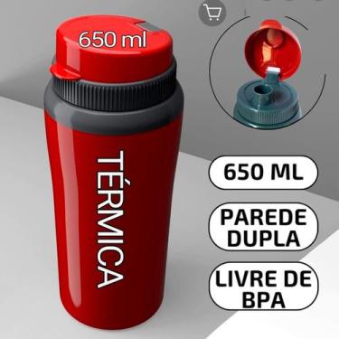 Imagem de Copo termico grande chá café terere agua suco refrigerante 650ml - Uni