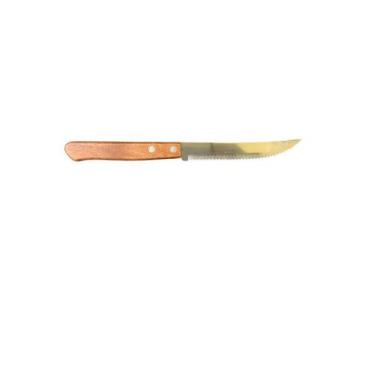 Imagem de Faca De Mesa Em Aço Inox Com Cabo De Madeira  Wood 20cm - SQ  Impot