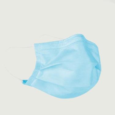 Imagem de Máscara Descartável Adulto TNT Tripla Clipe Nasal e Anvisa Caixa c/ 50