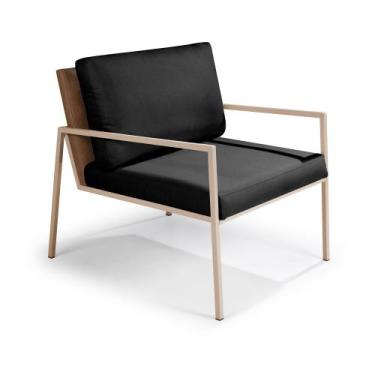 Imagem de Poltrona Sapucaia Aço Carbono Dourado - Drop mobiliário