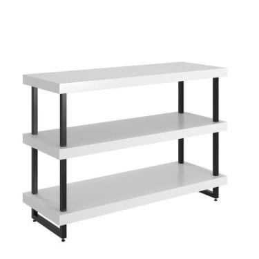 Imagem de Balcão Para Loja Em MDF 3 Níveis Tubo Quadrado 135 x 95 x 50 cm - Coma