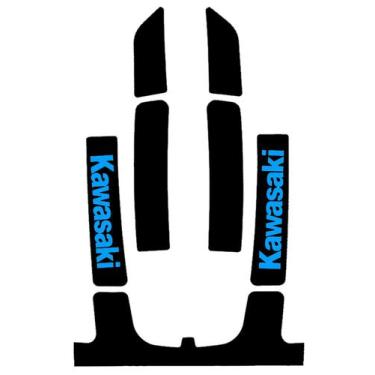 Imagem de Jogo de Tapete Jet Ski Kawasaki 750 - SS/XI/Super Sport XI - SPTS, Azu