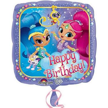 Imagem de Anagram 43 cm Shimmer & Shine Happy Birthday Balon quotPKG HBD SHIMMER SHINE, multicolorido