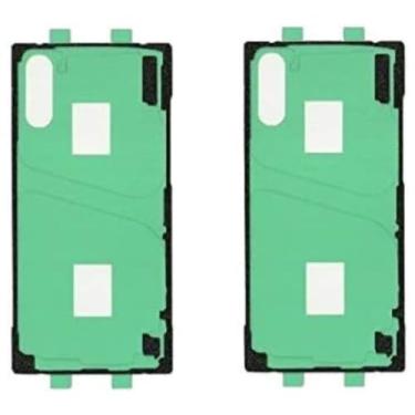 Imagem de PHONSUN Adesivo de tampa de porta de bateria traseira para Samsung Galaxy Note 10 Plus N975 N975U (pacote com 2)