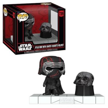 Imagem de Boneco Funko Pop! Deluxe Star Wars - Kylo Ren com Capacete do Darth Vader