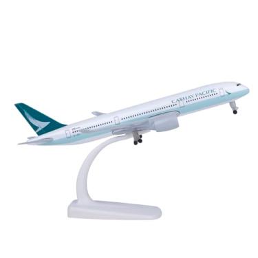 Imagem de Bswath Modelo de avião em escala 1:300 modelo de avião Cathay Pacific A350 modelo de avião para presente e decoração