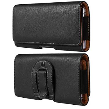 Imagem de Capa extra grande com clipe de cinto de couro PU para Motorola Moto G Stylus 5G 2024 2022 G Play 2023, G Stylus 5G 2022 2021, Galaxy A14 A06 A05, BLU G93 G73 G63 F91 5G, LG Stylo 6