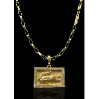 Imagem de Corrente Carti& 6mm Moeda antiga + crocodilo  - Lobin jóias