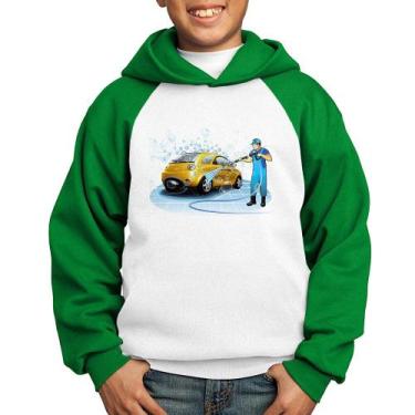 Imagem de Moletom Infantil Lava Jato - Foca na Moda, Branco, Verde, 10