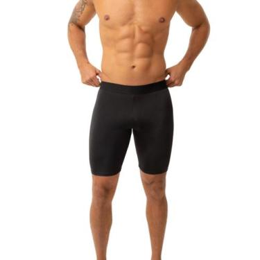 Imagem de Bermuda Térmica Compressão Anti Assaduras Segunda Pele Proteção Uv 50+