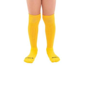 Imagem de Kit 05 Pares Meião Futebol Masculino Criança Infantil Bebe Cano Alto L