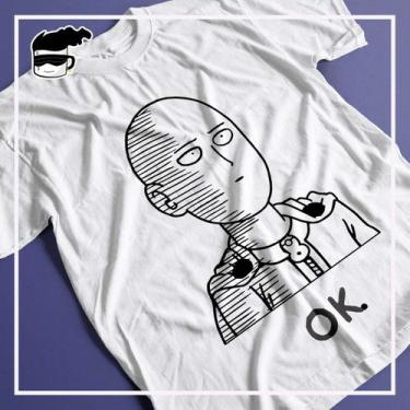 Imagem de Camiseta Saitama Anime One Punch Man OK Unissex - Kamisetas Otaku, Bra
