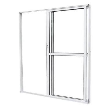 Imagem de Porta sacada 2 Folhas 210x120 Branco C/Fechadura Linha Premium  - Jr e