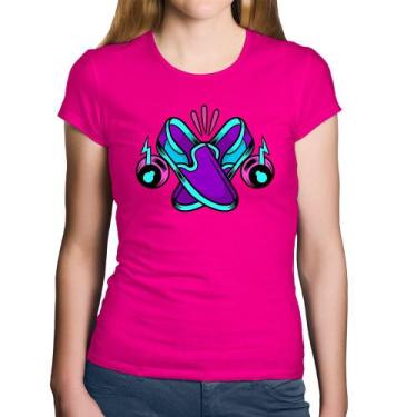 Imagem de Baby Look Algodão Walk The Talk - Foca na Moda, Rosa, GGG