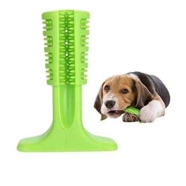 Imagem de Kit 10 escova dente para cachorro e mordedor toothbrush pequeno - OEM