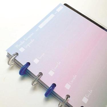 Imagem de Refil Pequeno Planner Semanal - Colors - Caderno de Disco - OCTO