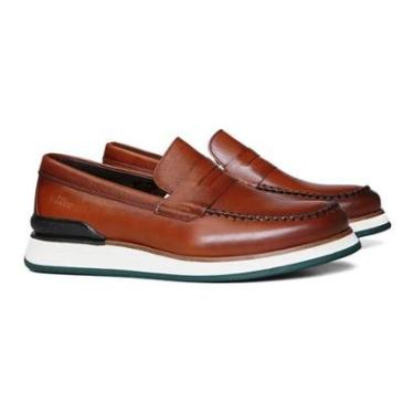 Imagem de Sapato Casual Podium Masculino Velur Caramelo Samello-Masculino