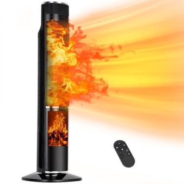 Imagem de Aquecedor elétrico AKIRES 1500W 31" Tower com termostato e hora
