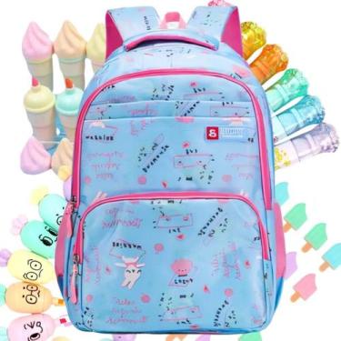 Imagem de Mochila Escolar Volta As Aulas Menina 35l Estojo 5 Cores - SOU MAIS PR