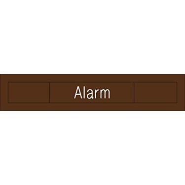 Imagem de NMC EN308BN Marcador nacional sinal de alarme gravado, 5 cm x 25 cm, marrom, 2 camadas de plástico