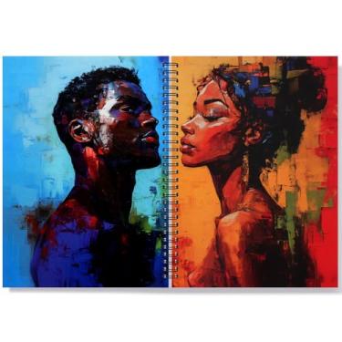 Imagem de Zaycca Caderno espiral de arte simétrica vibrante - tamanho B5 com 80 folhas (160 páginas)