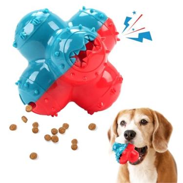 Imagem de Bola do Distribuidor do Deleite do Brinquedo do Cão, Brinquedo Interativo do Alimentador do Enigma do Cão da Bola do Distribuidor do Alimento do Cão para a Limpeza Dos Dentes do